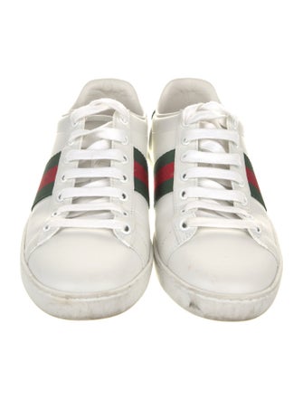 Gucci Leather Colorblock Pattern Sneakers
