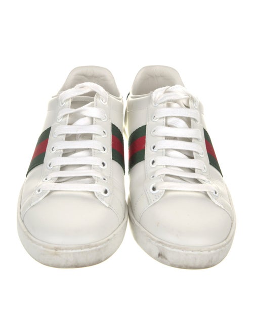 Gucci Leather Colorblock Pattern Sneakers