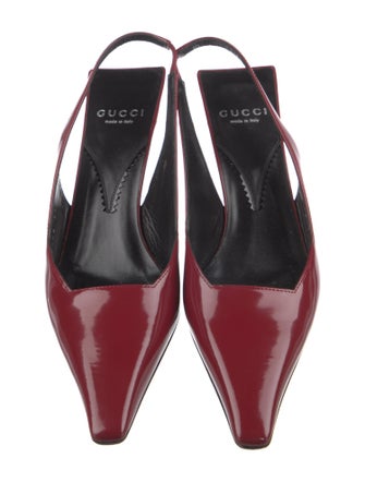 Gucci Mallory Interlocking G Logo Slingback Pumps