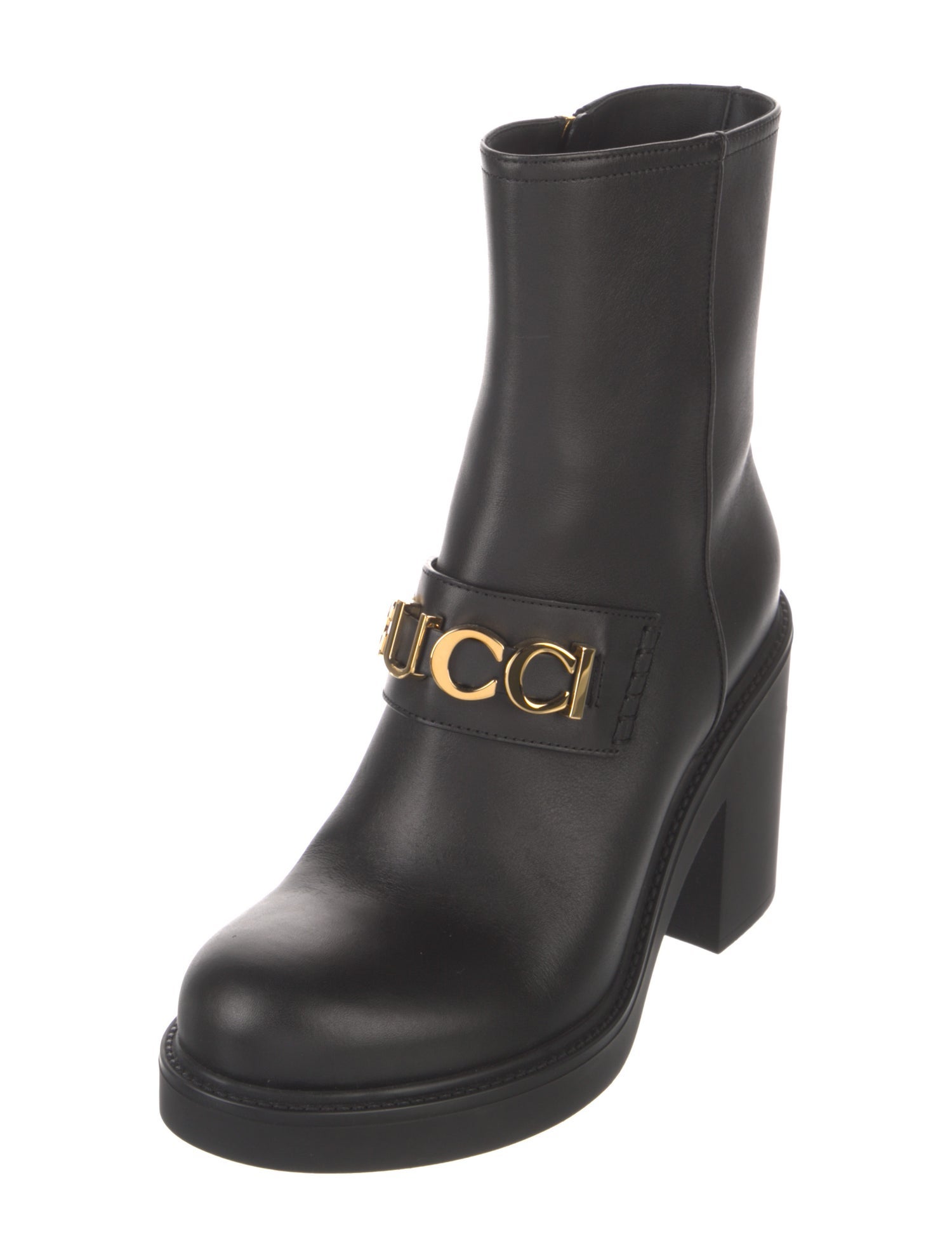 Gucci Leather Rain Boots