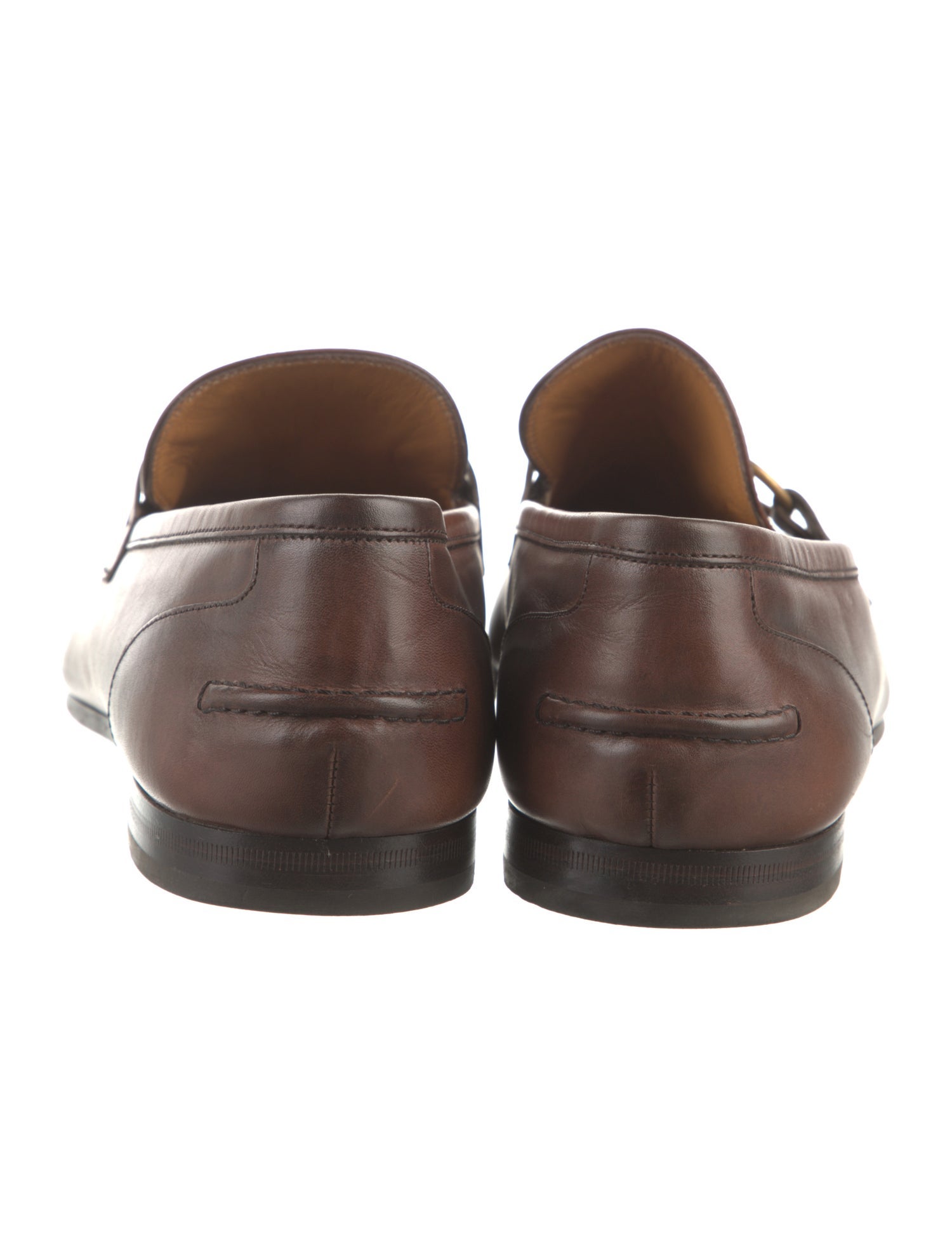 Gucci Horsebit Accent Leather Loafers