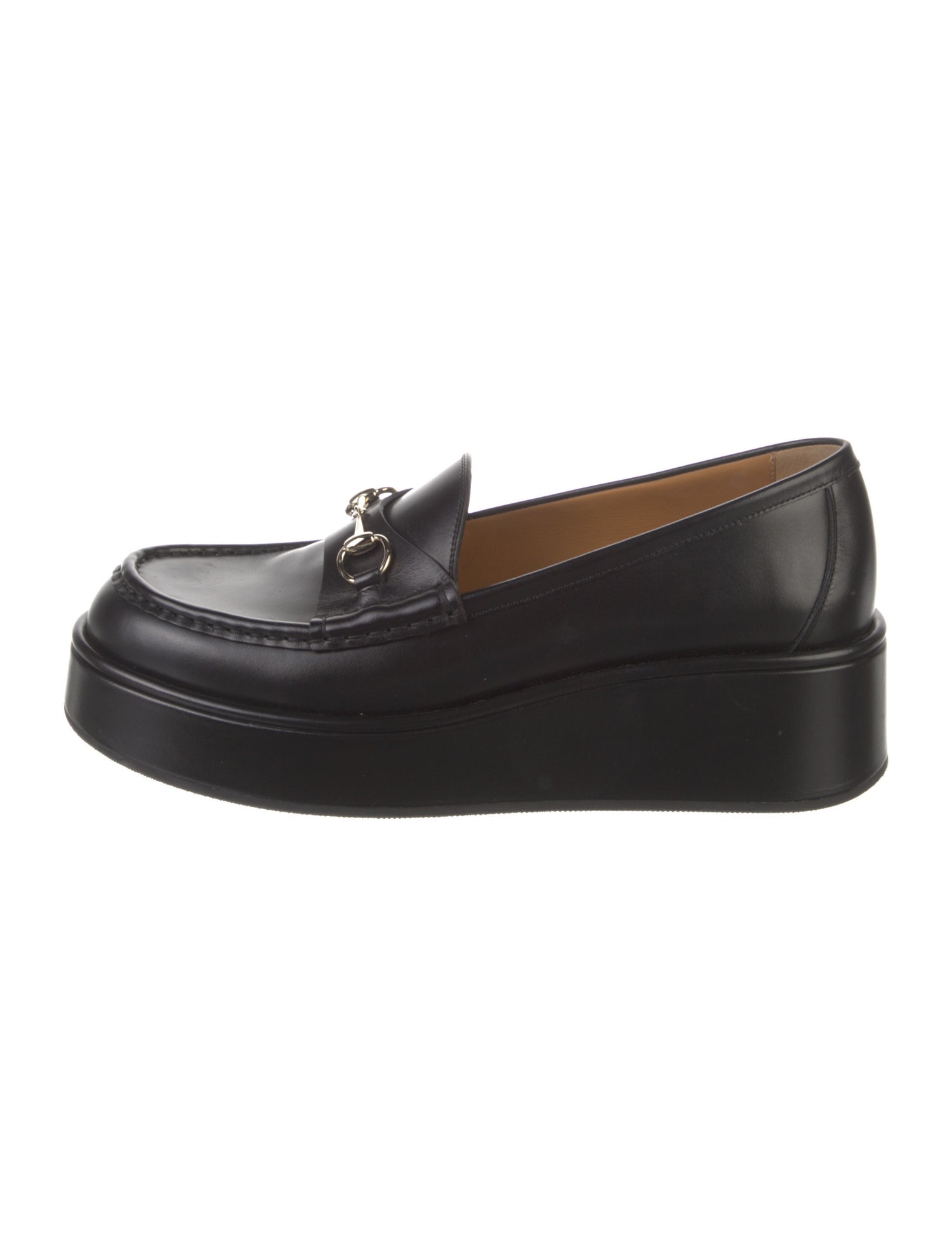 Gucci Horsebit Accent Leather Loafers