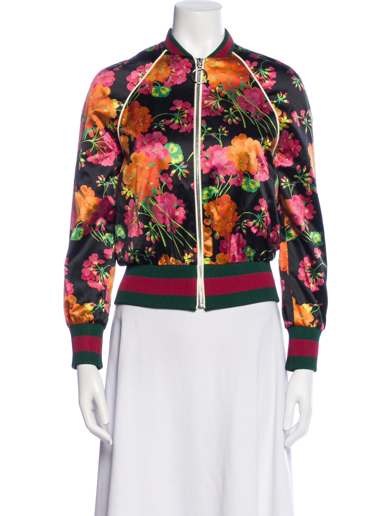 Gucci 2015 Silk Bomber Jacket