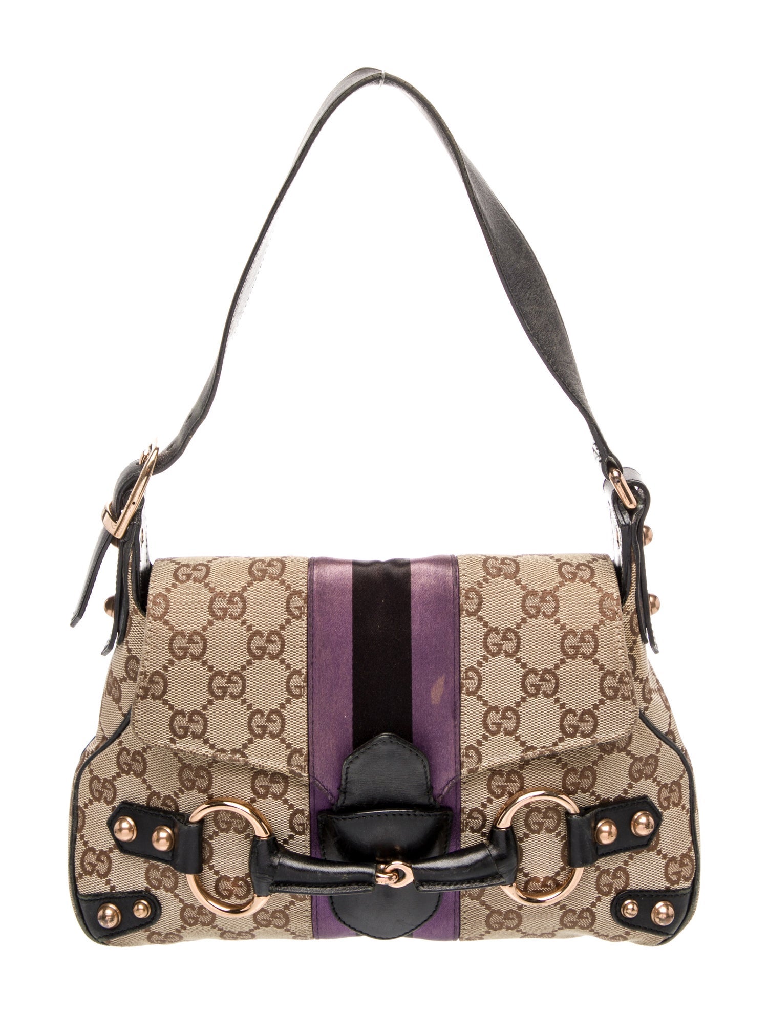 Gucci GG Canvas Horsebit Chain