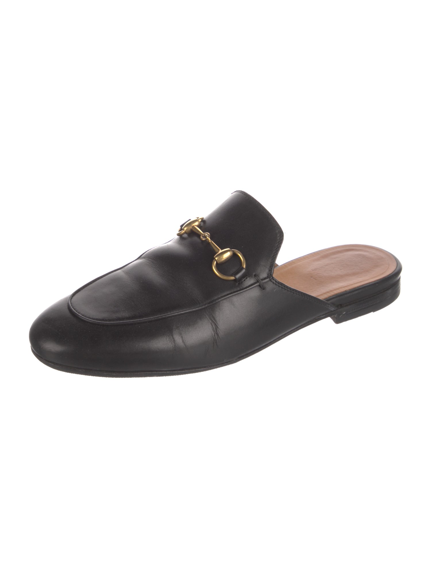 Gucci Horsebit Accent Leather Mules