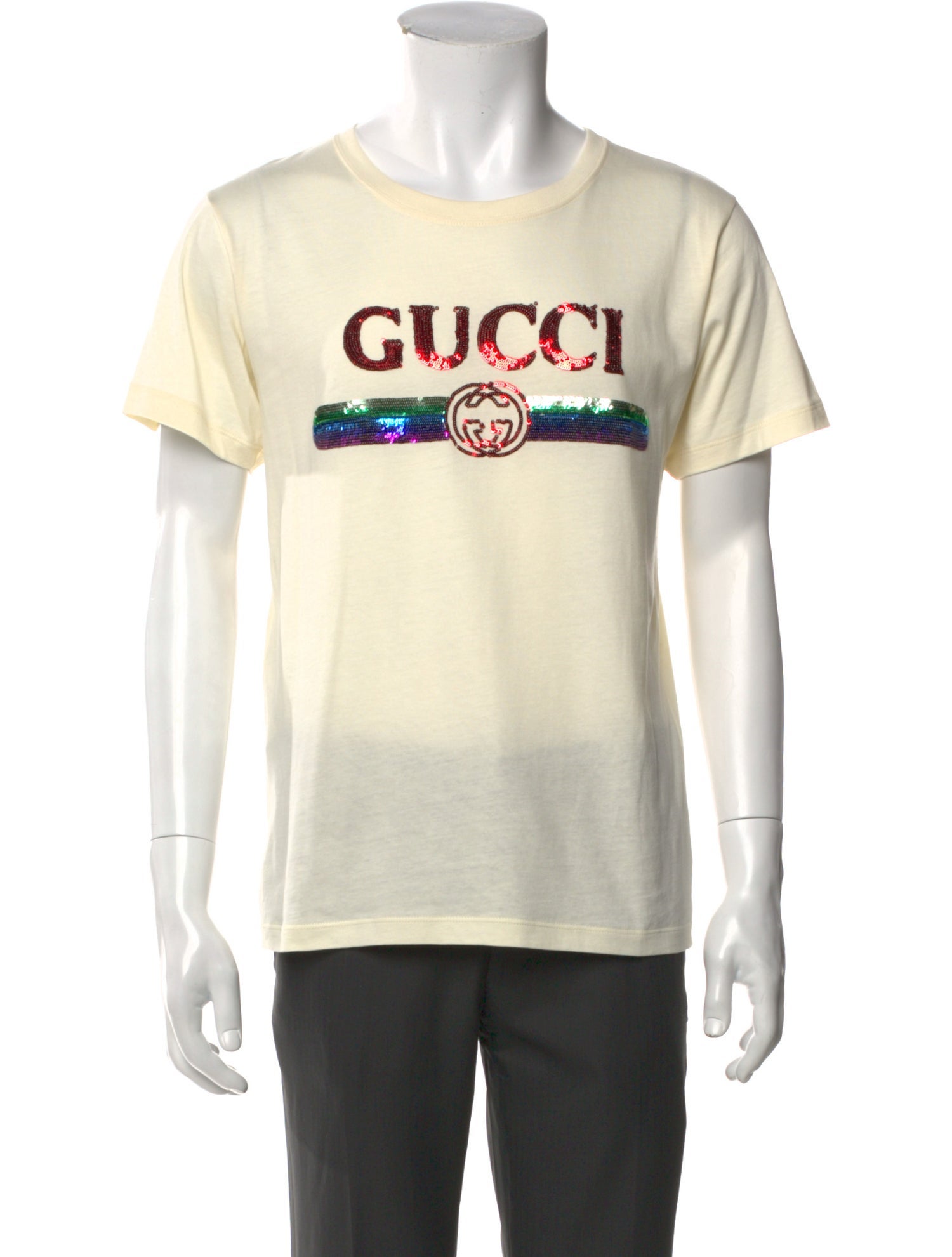 Gucci Signature Logo Crew Neck T-Shirt