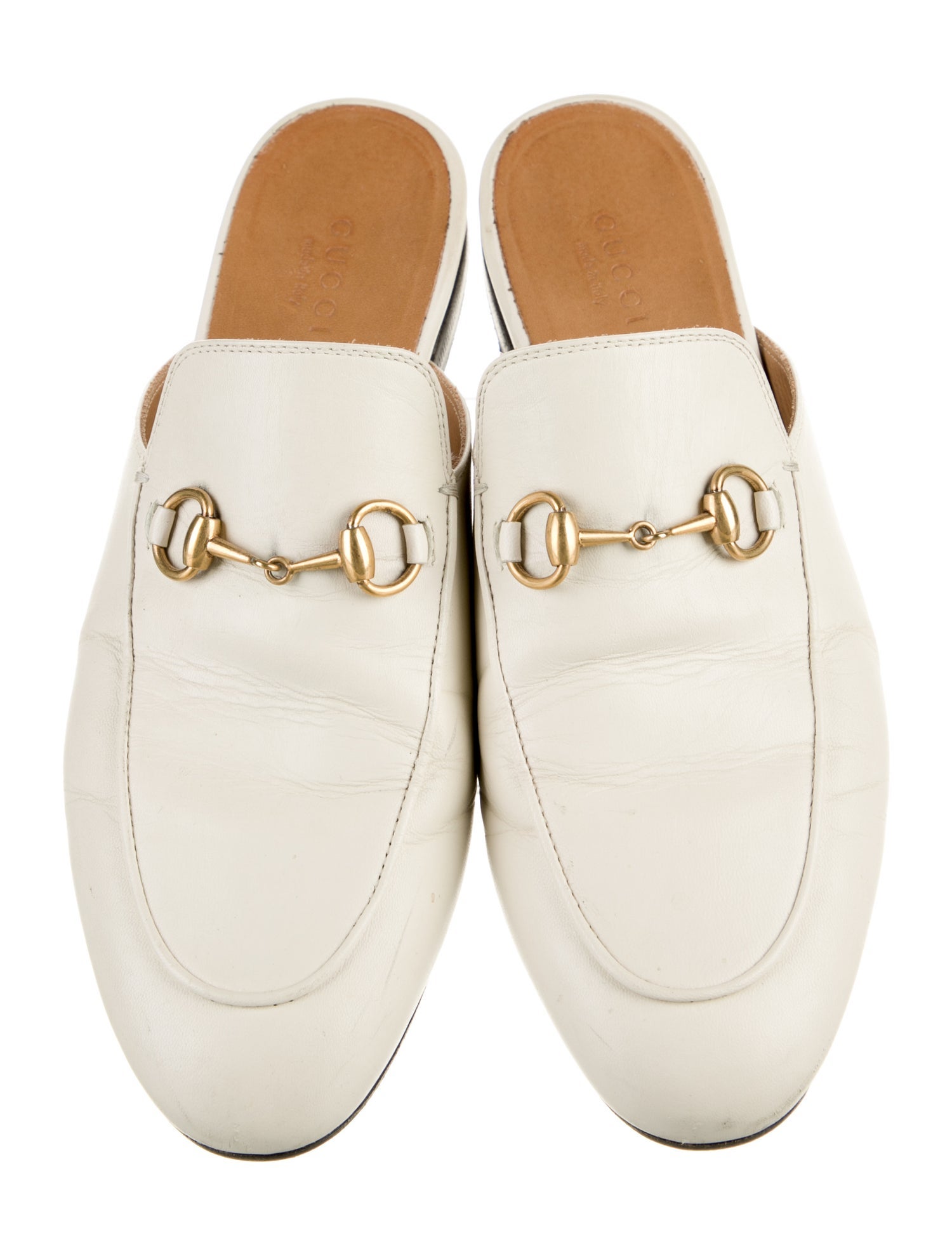 Gucci Horsebit Accent Leather Mules