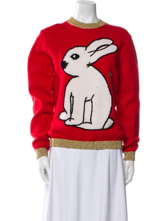 Gucci Wool Graphic Print Sweater