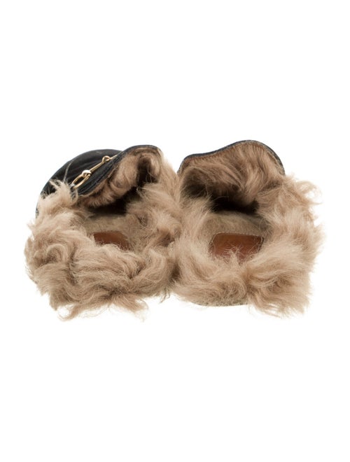 Gucci Horsebit Accent Velvet Mules