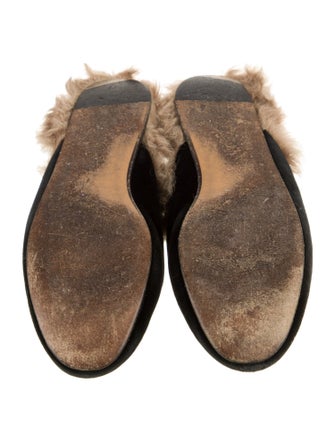 Gucci Horsebit Accent Velvet Mules