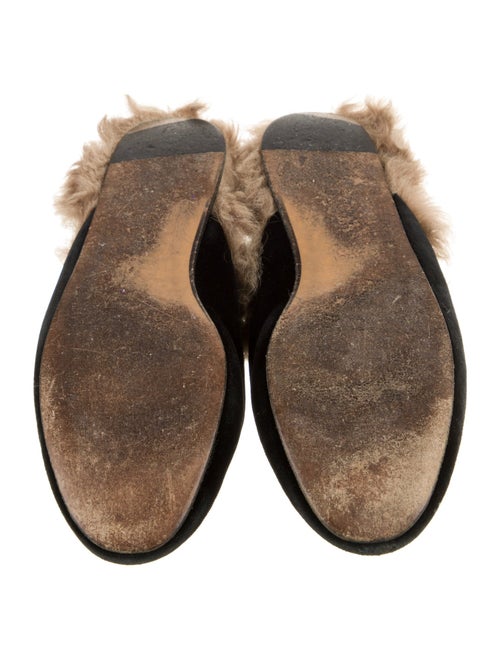 Gucci Horsebit Accent Velvet Mules