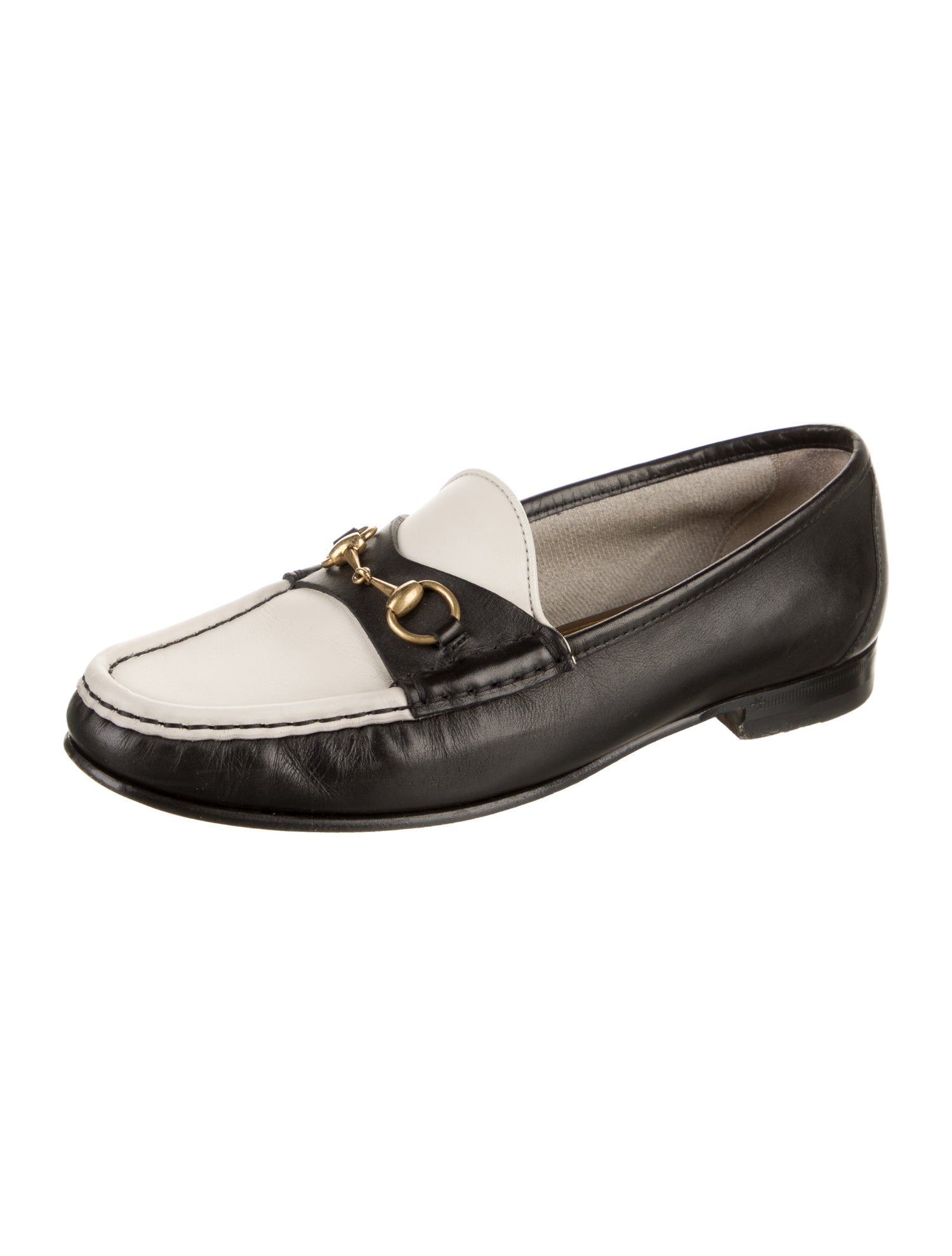Gucci Horsebit Accent Leather Loafers