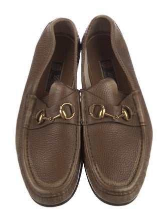 Gucci 1955 Horsebit Accent Leather Dress Loafers