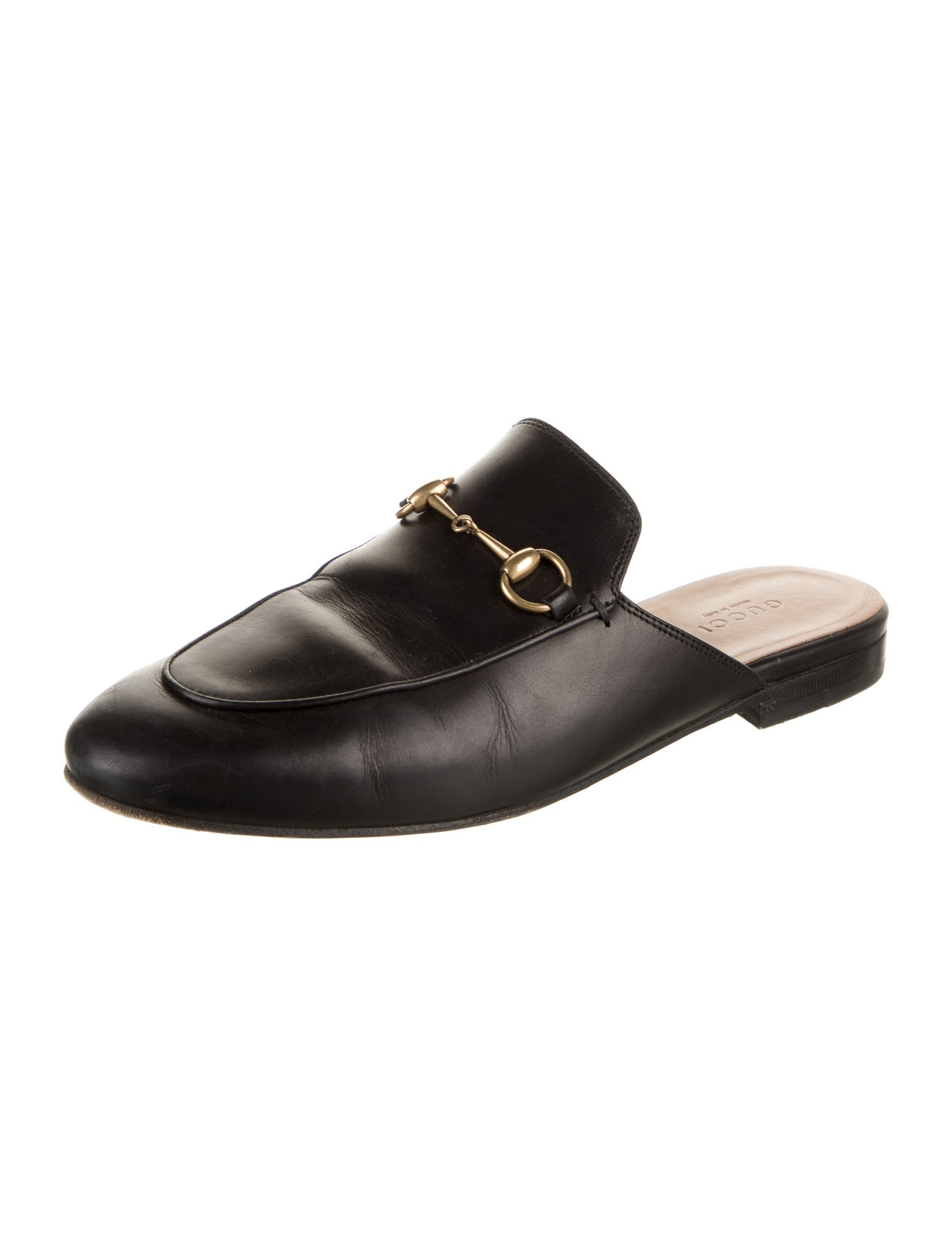 Gucci Horsebit Accent Leather Mules