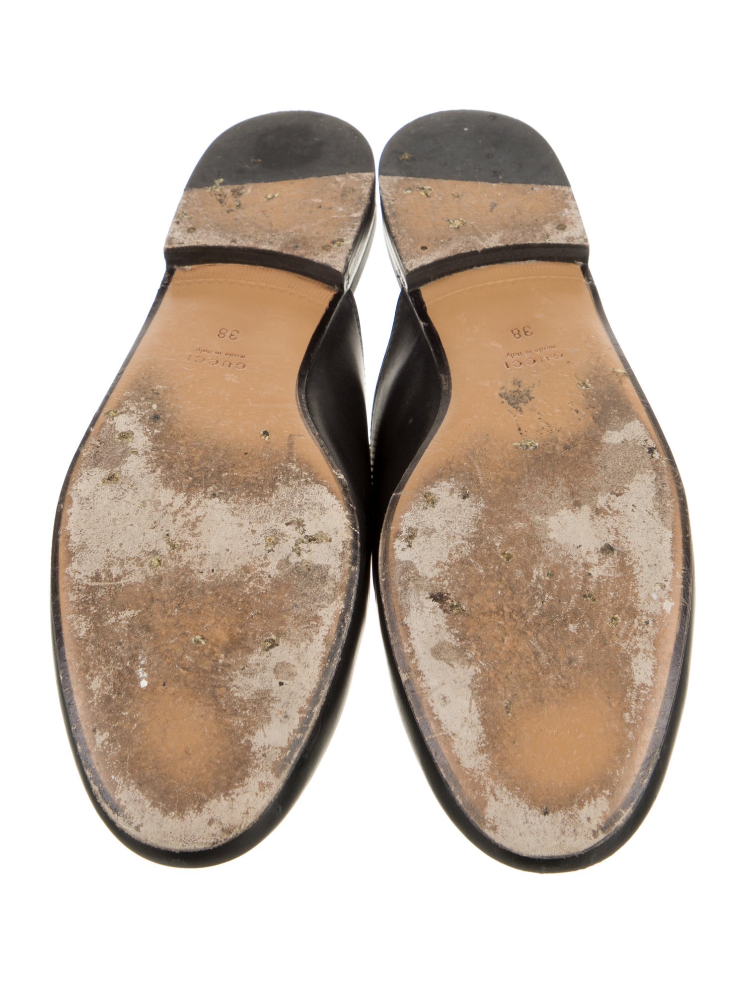 Gucci Horsebit Accent Leather Mules