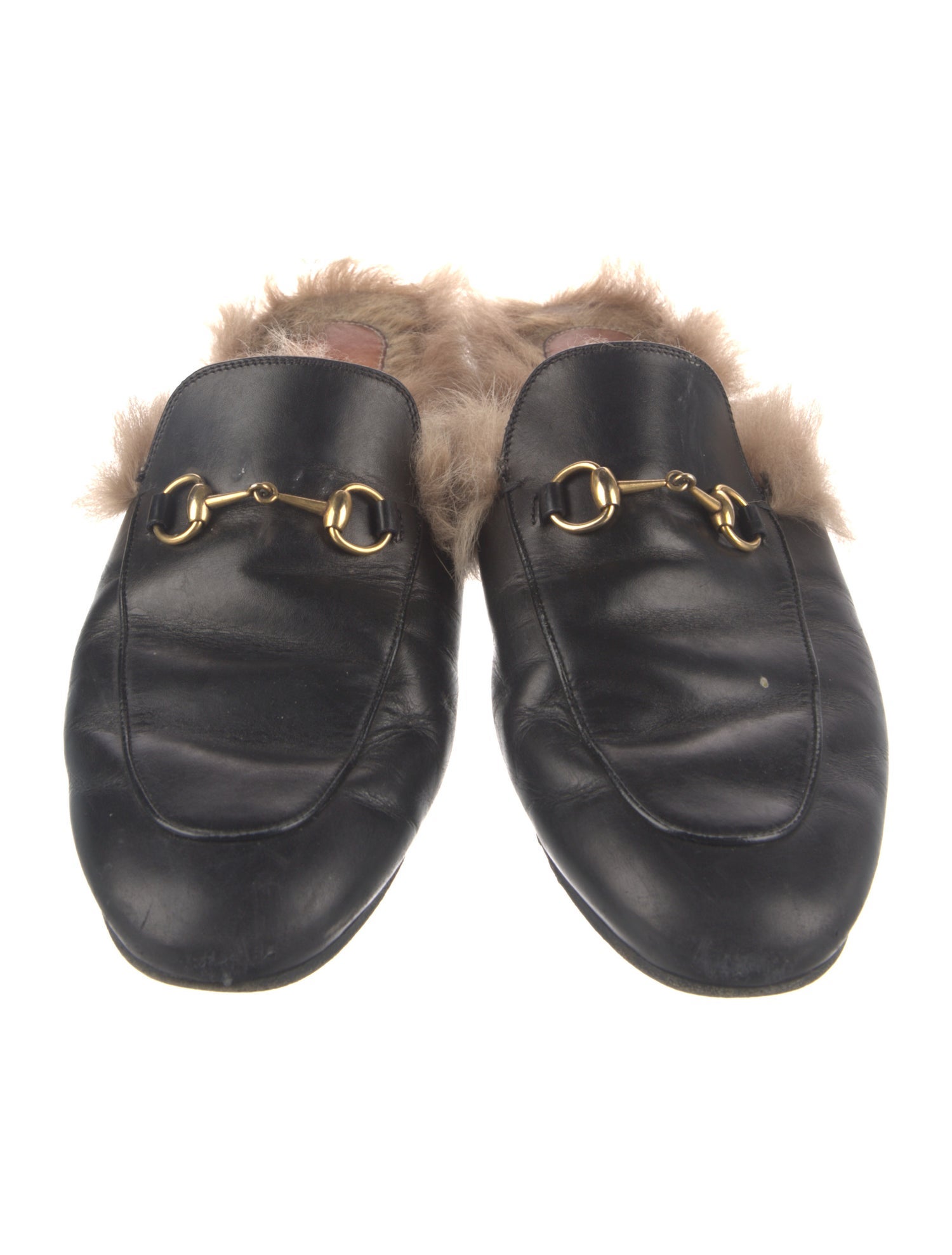 Gucci Horsebit Accent Leather Mules