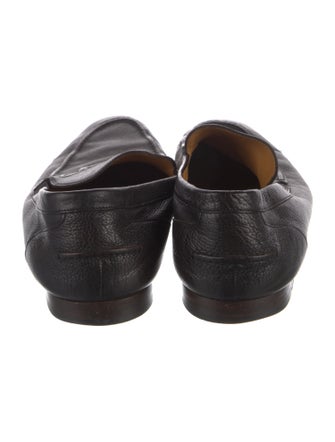 Gucci Web Accent Leather Dress Loafers