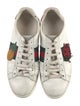 Gucci Web Accent Leather Sneakers