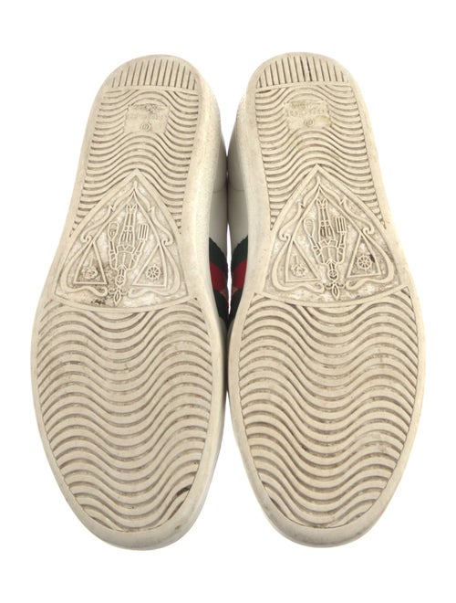 Gucci Web Accent Leather Sneakers