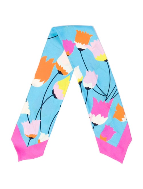 Gucci Silk Floral Print Scarf