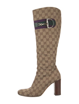 Gucci GG Canvas Canvas Boots
