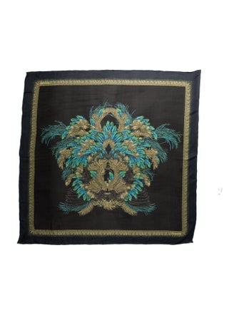Gucci Silk Graphic Print Scarf