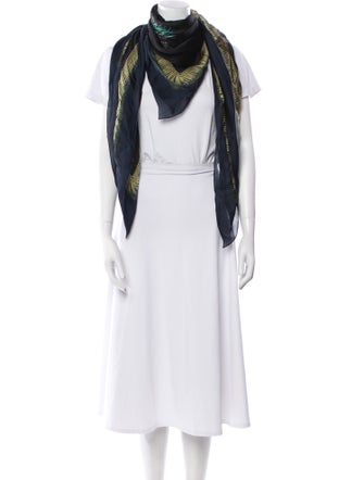 Gucci Silk Graphic Print Scarf