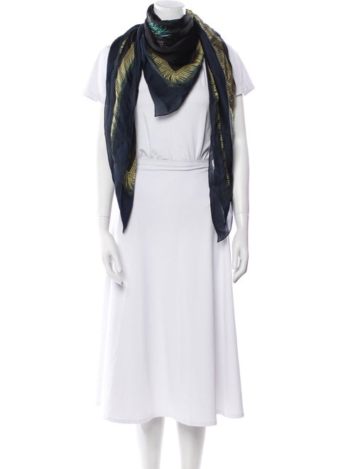 Gucci Silk Graphic Print Scarf