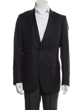 Gucci Wool Polka Dot Print Blazer