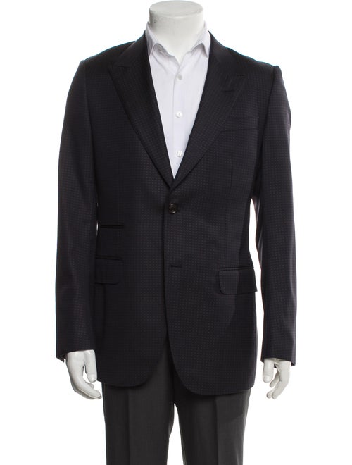 Gucci Wool Polka Dot Print Blazer