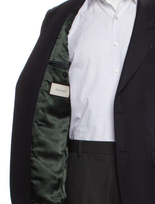 Gucci Wool Polka Dot Print Blazer