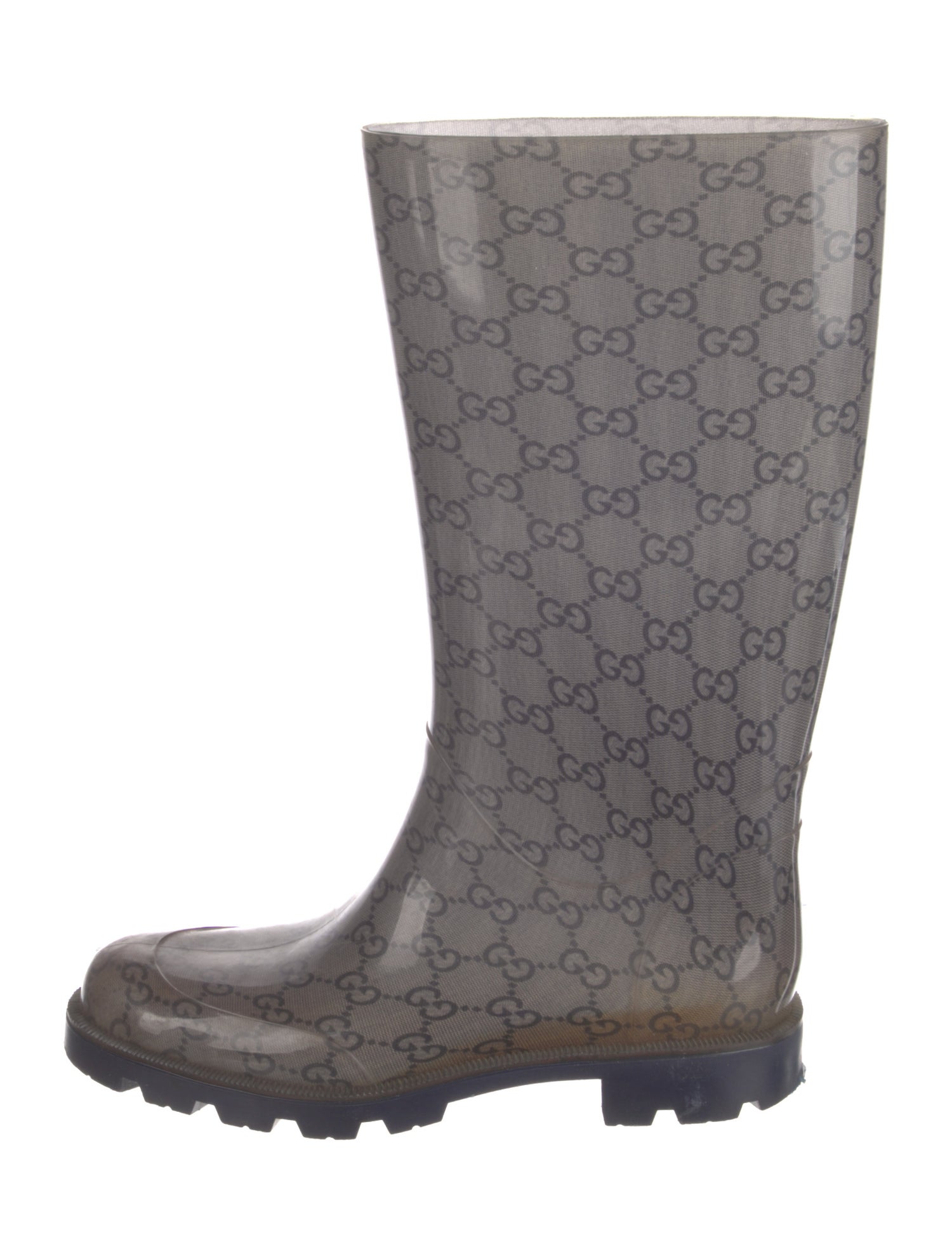 Gucci Interlocking G Logo Rubber Rain Boots