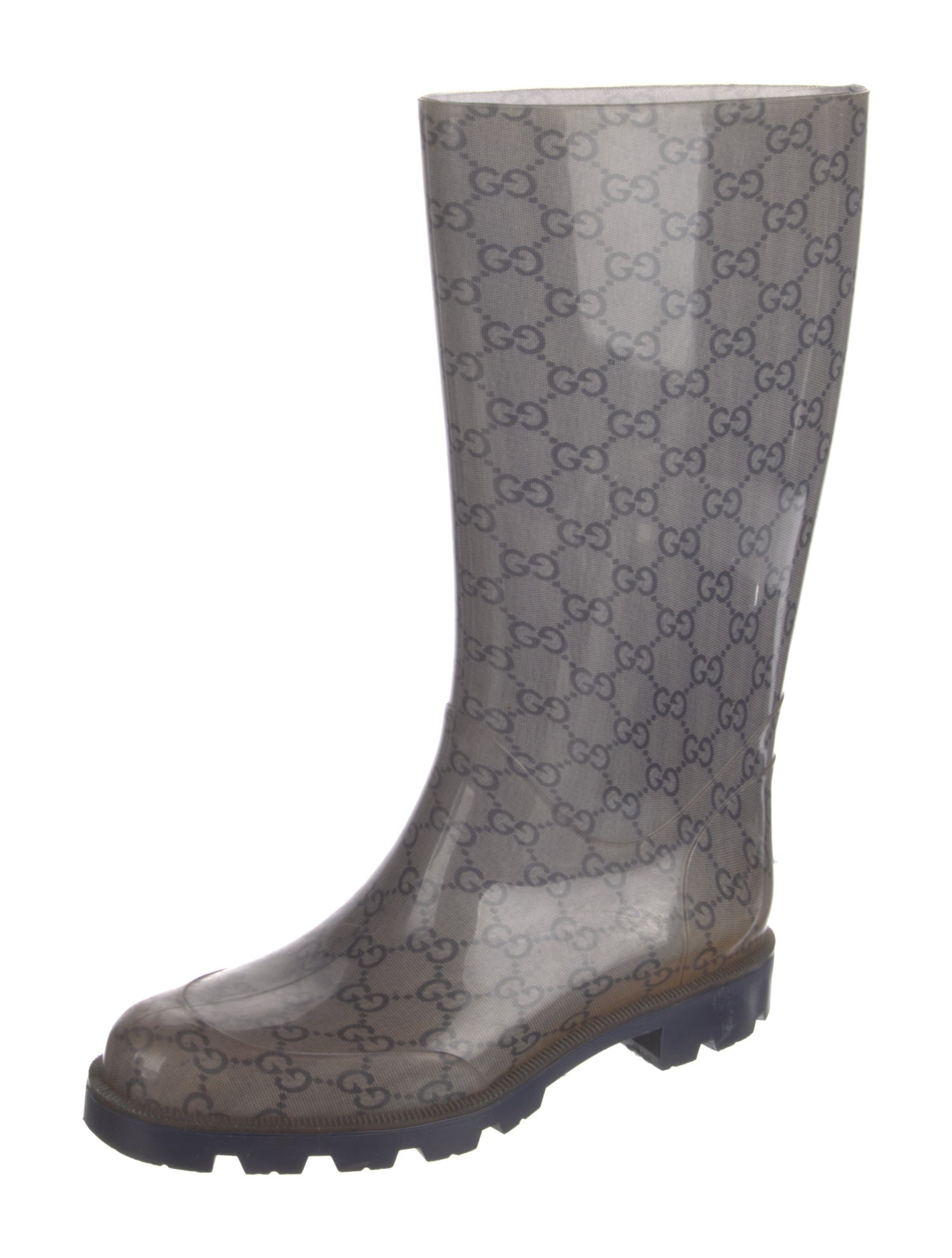 Gucci Interlocking G Logo Rubber Rain Boots