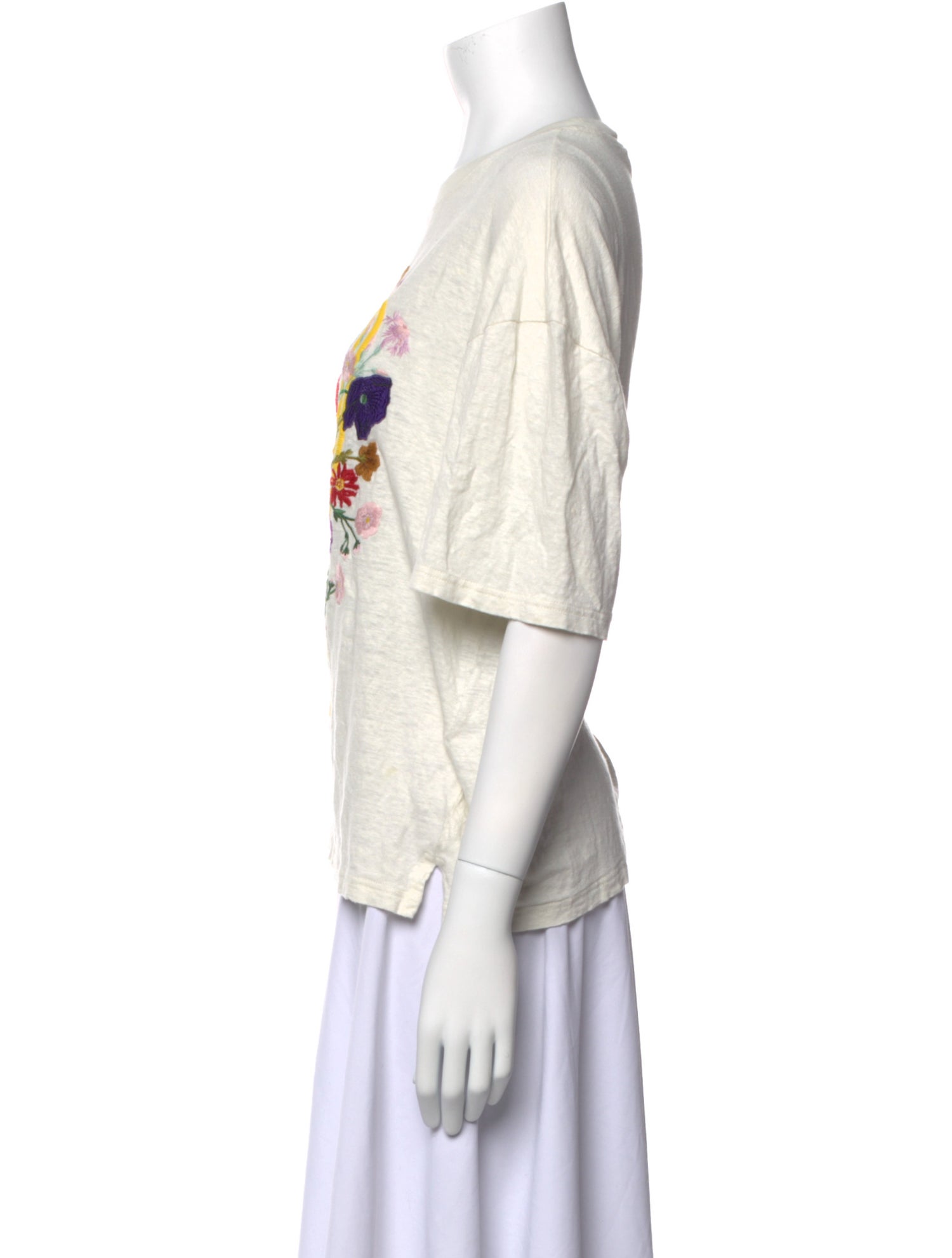 Gucci Linen Graphic Print T-Shirt