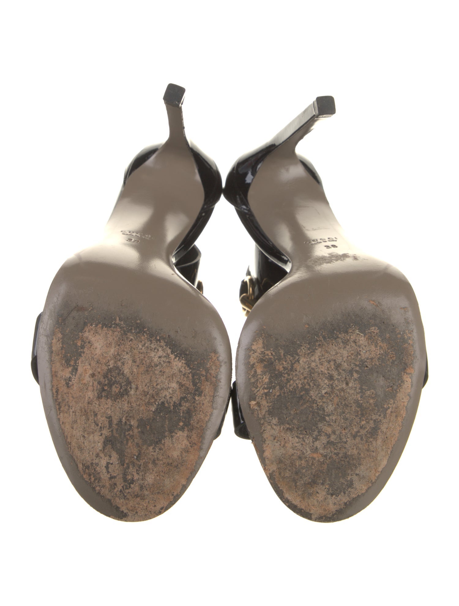 Gucci Horsebit Accent Patent Leather D'Orsay Pumps