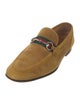 Gucci Web Accent Suede Dress Loafers