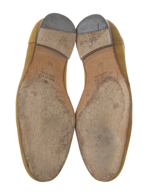 Gucci Web Accent Suede Dress Loafers