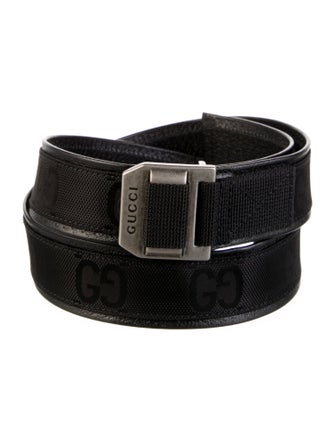 Gucci GG Nylon Leather Waist Belt