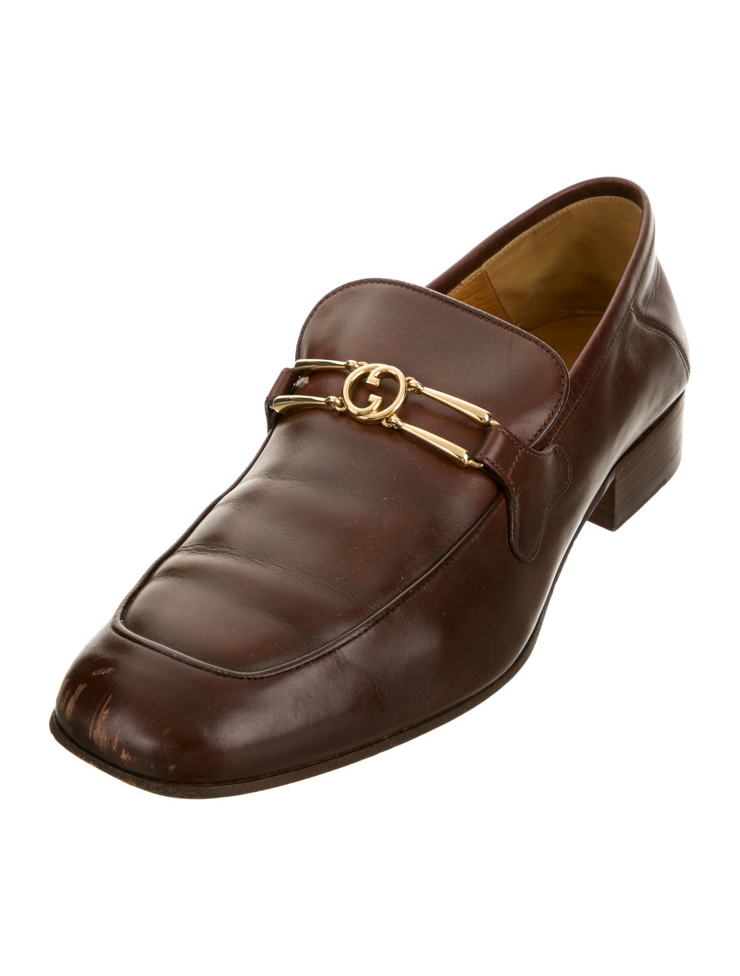Gucci 1955 Horsebit Accent Leather Loafers