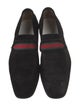 Gucci Web Accent Suede Dress Loafers