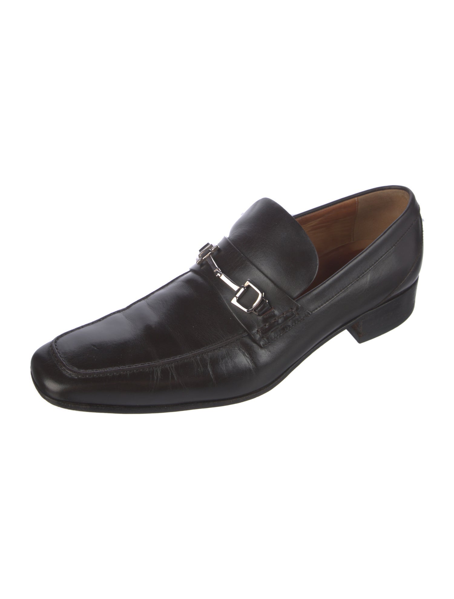 Gucci Vintage Horsebit Accent Dress Loafers