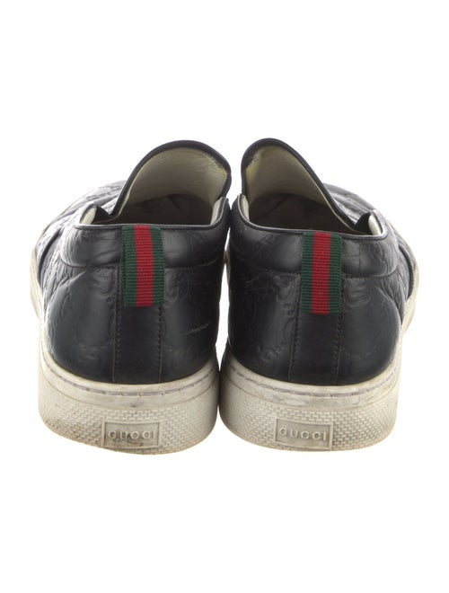 Gucci Web Accent Leather Sneakers