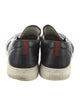 Gucci Web Accent Leather Sneakers