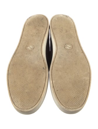 Gucci Web Accent Leather Sneakers