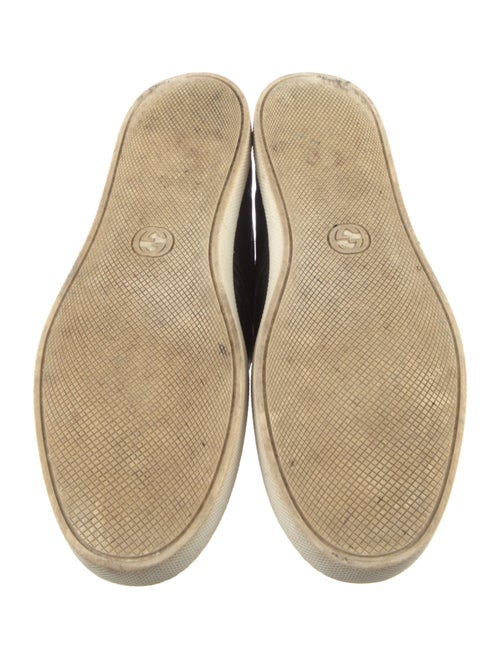 Gucci Web Accent Leather Sneakers