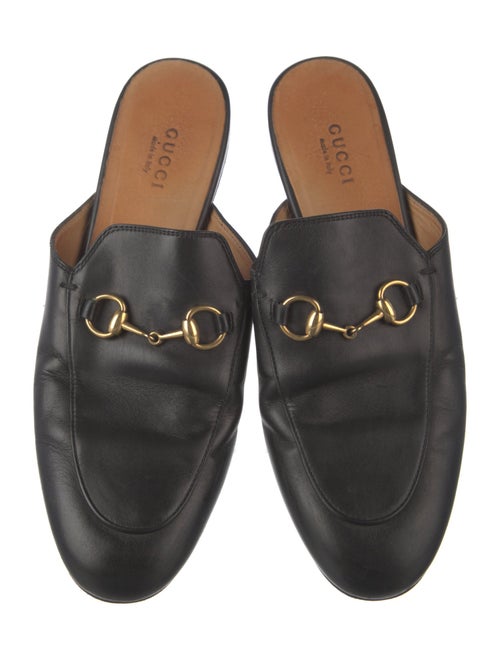 Gucci Horsebit Accent Leather Mules