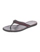 Gucci Sylvie Web Accent Flip Flops