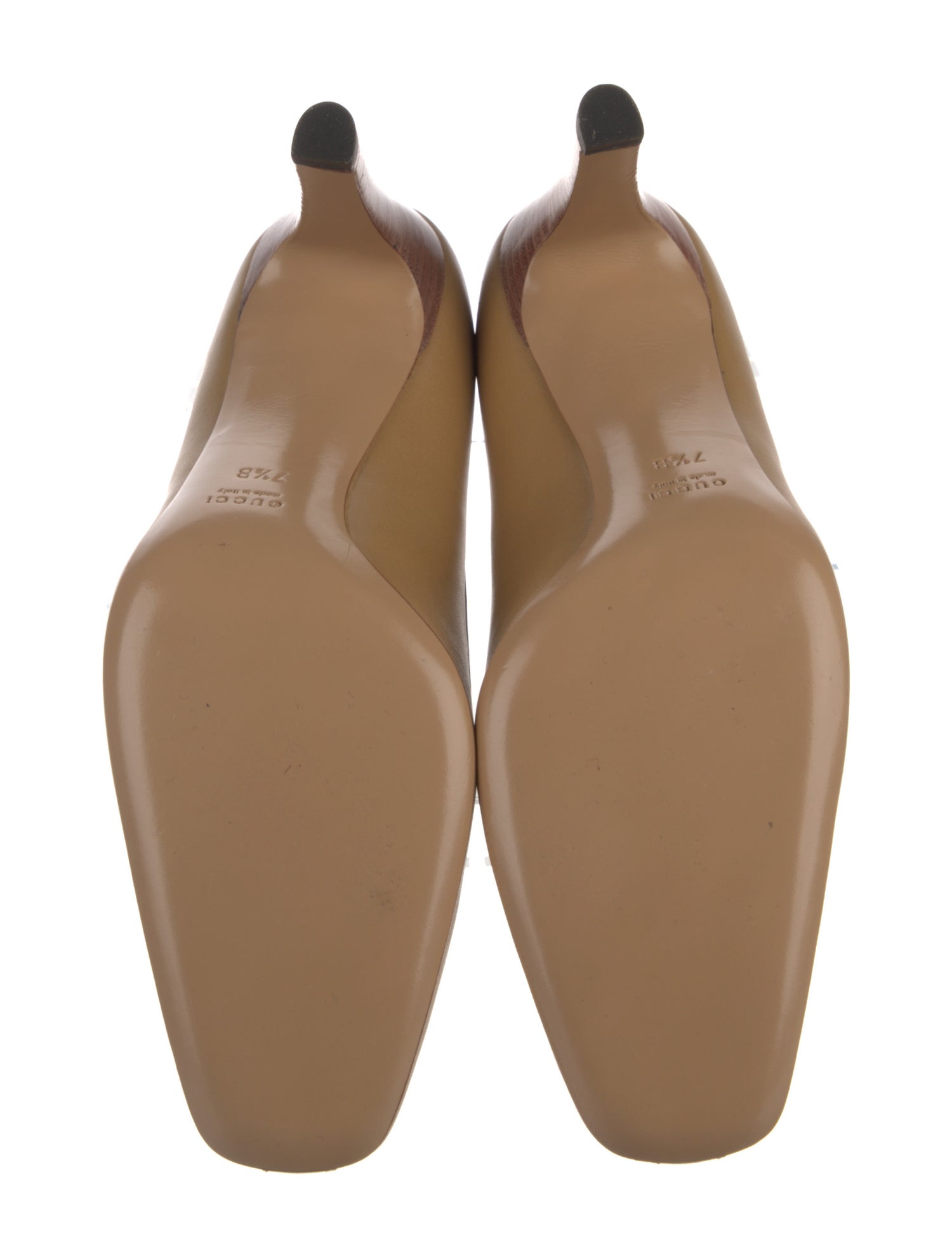 Gucci Interlocking G Logo Leather Pumps