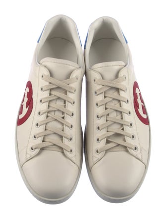 Gucci Interlocking G Logo Leather Sneakers