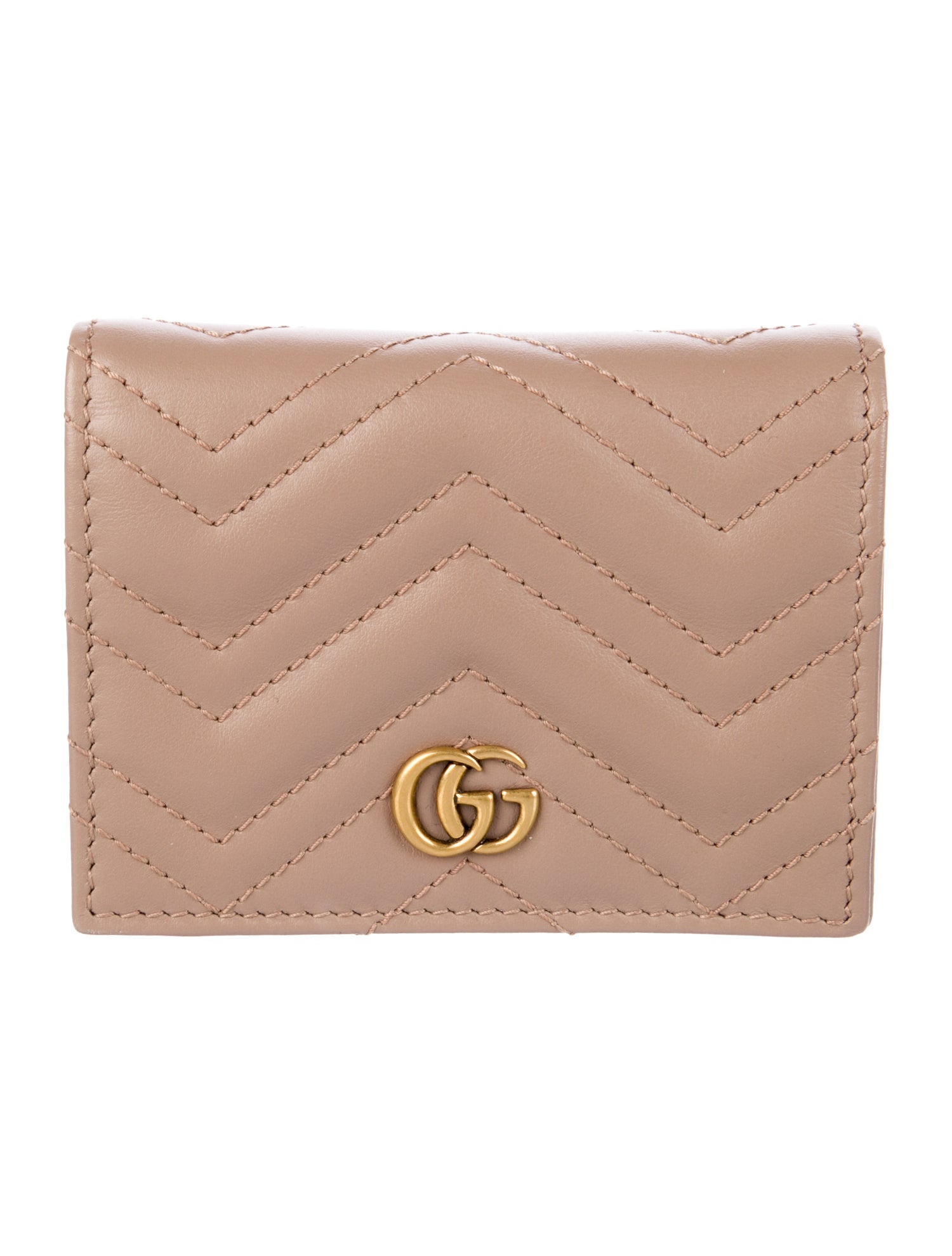 Gucci GG Marmont Matelassé Double G Logo Wallet